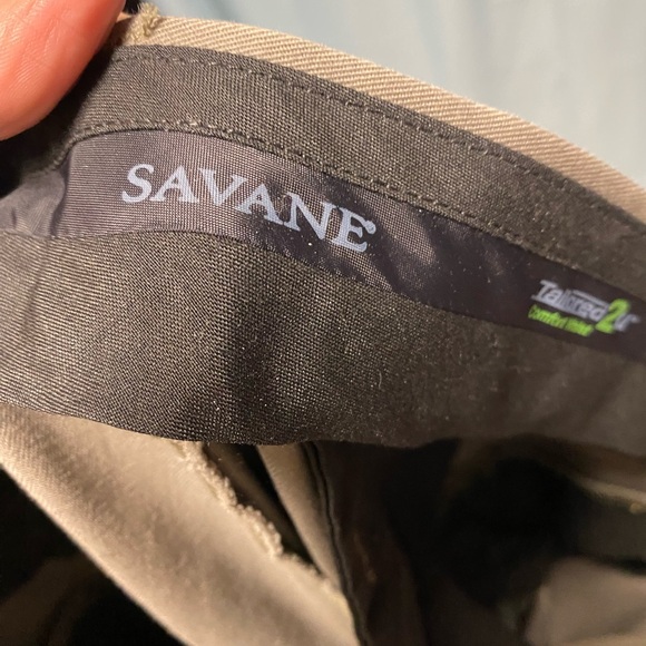 Savane‎ 36X30 Men's Khaki pewter Chinos - Picture 3 of 8